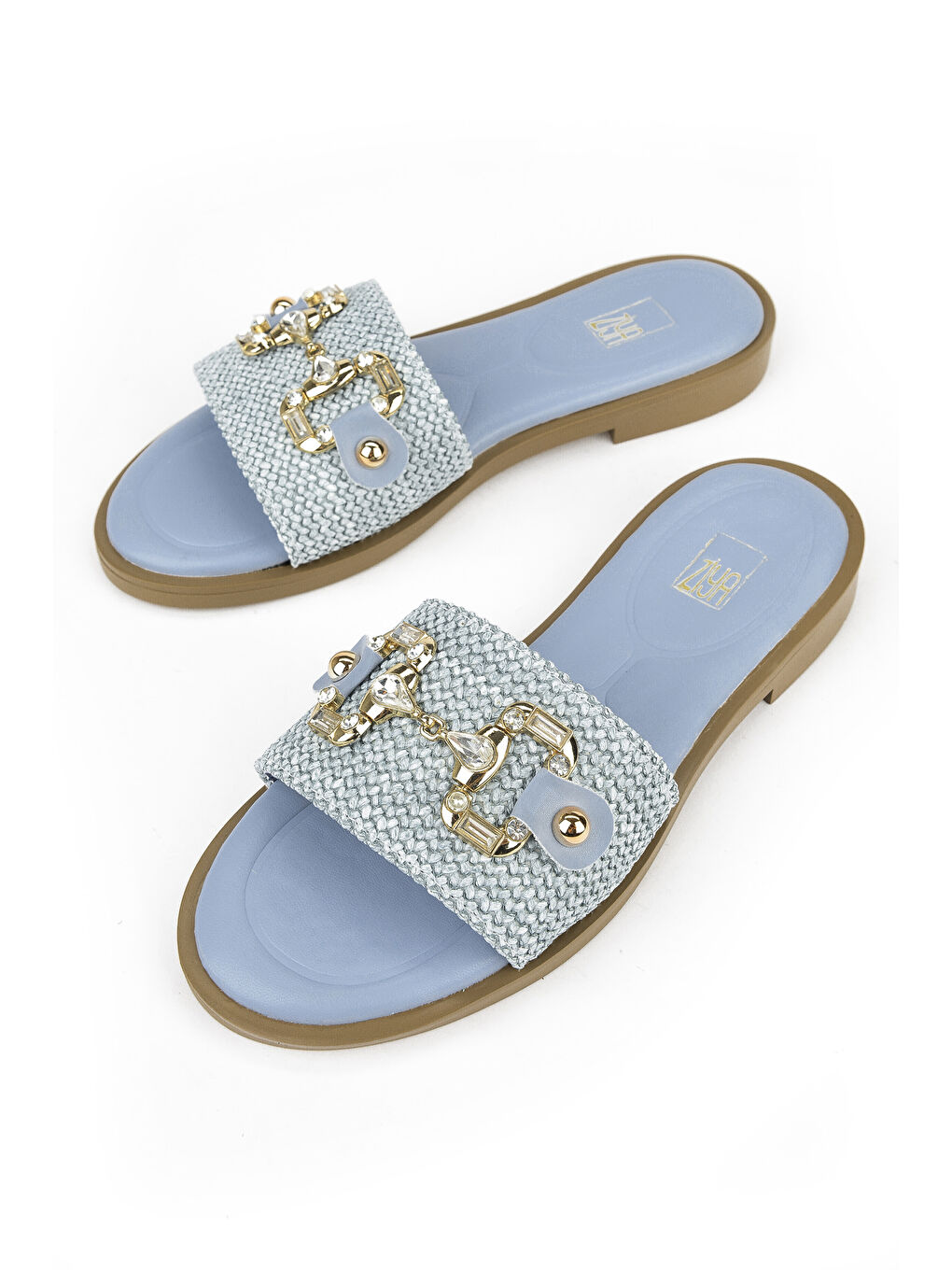 Hasır Kadın Terlik 1511044Z5001 Mavi-4