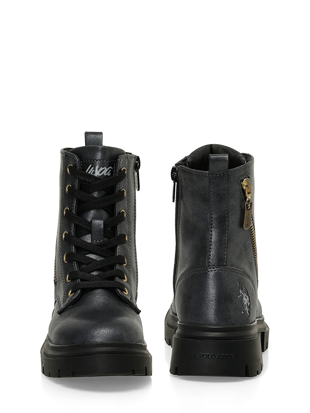 HALLY 4PR Siyah Kız Çocuk Biker Bot-4