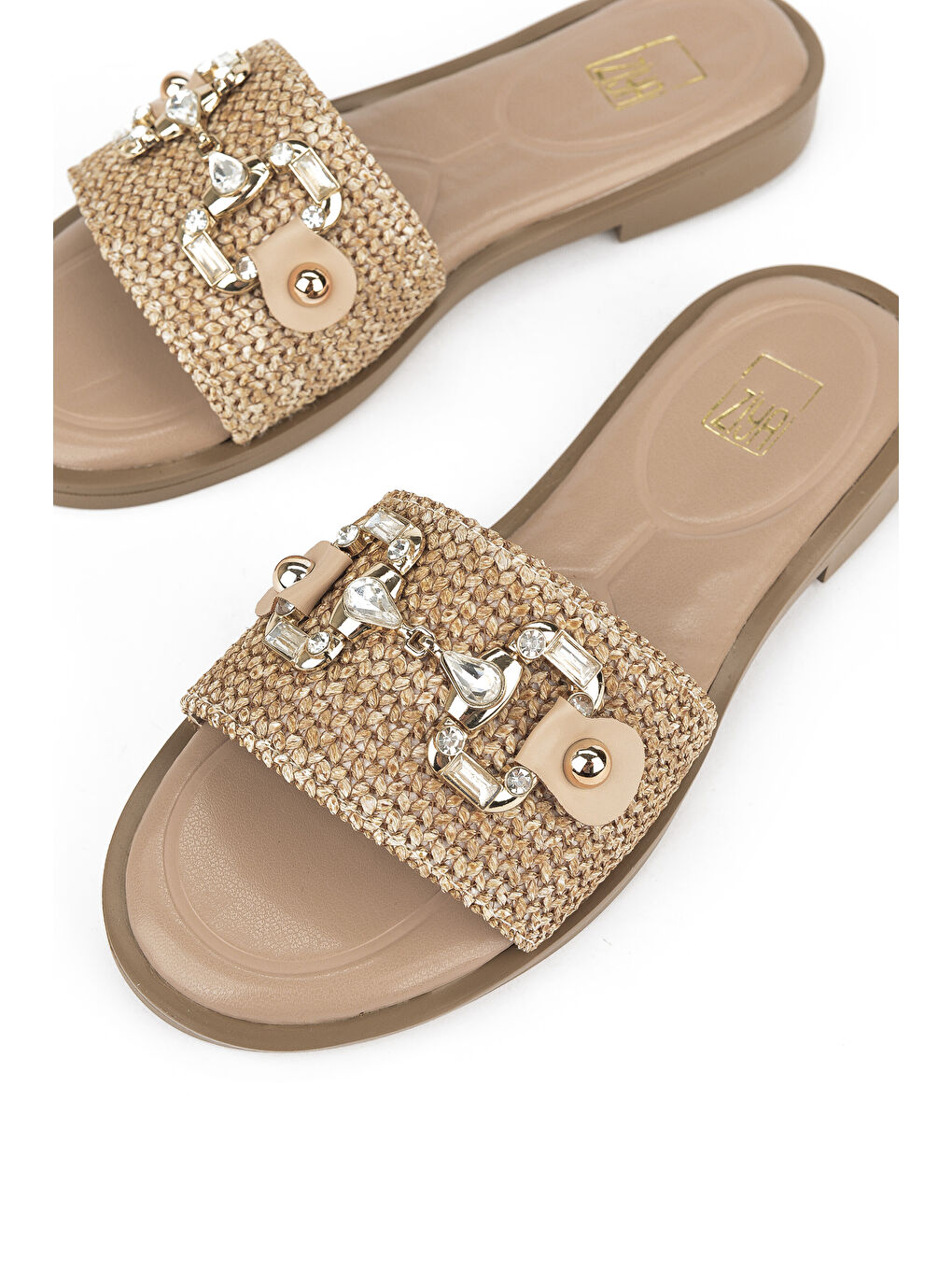 Bej Hasır Kadın Terlik 1511044Z5001 Vizon-4