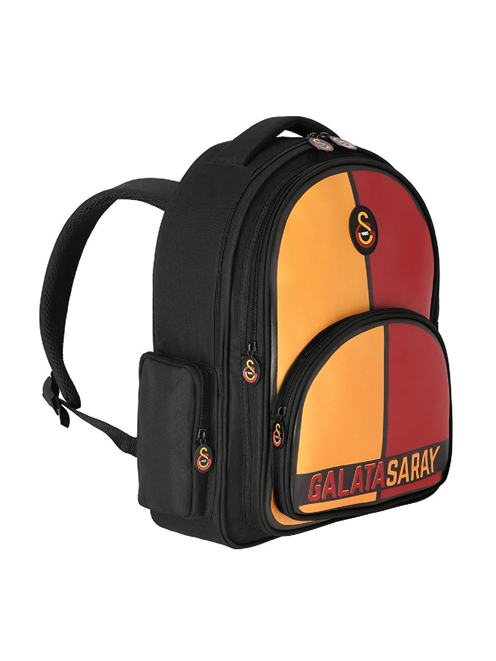 3 Bölmeli Logo Baskılı Suni Deri Okul Çantası +Beslenme Çantası-2