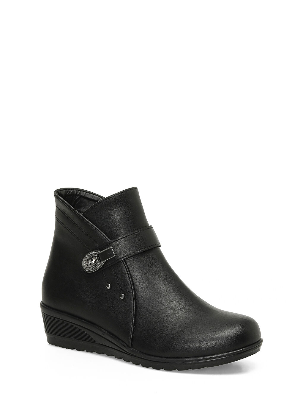 162294.Z4PR Siyah Kadın Dolgu Topuk Bot-1