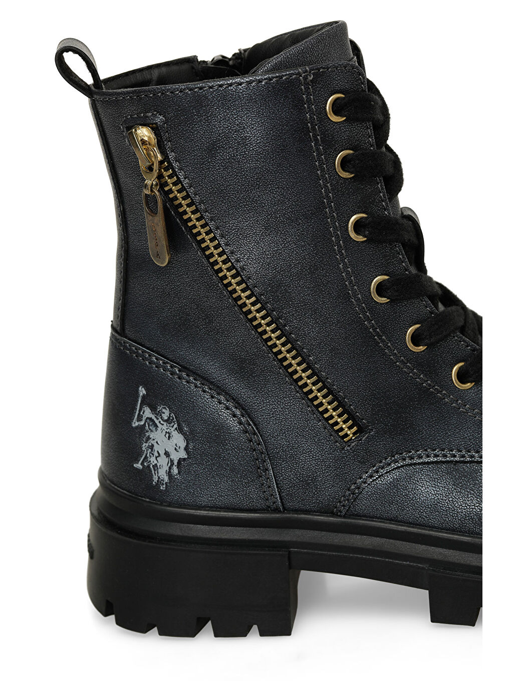 HALLY 4PR Siyah Kız Çocuk Biker Bot-6