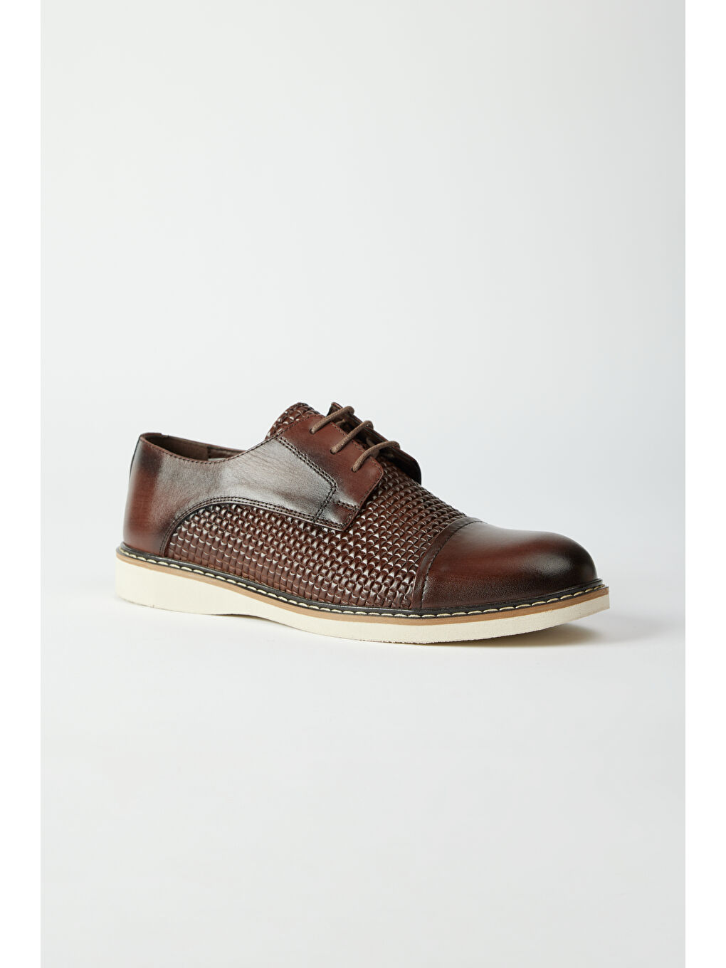 Erkek Kahverengi Klasik Deri Ayakkabı-1