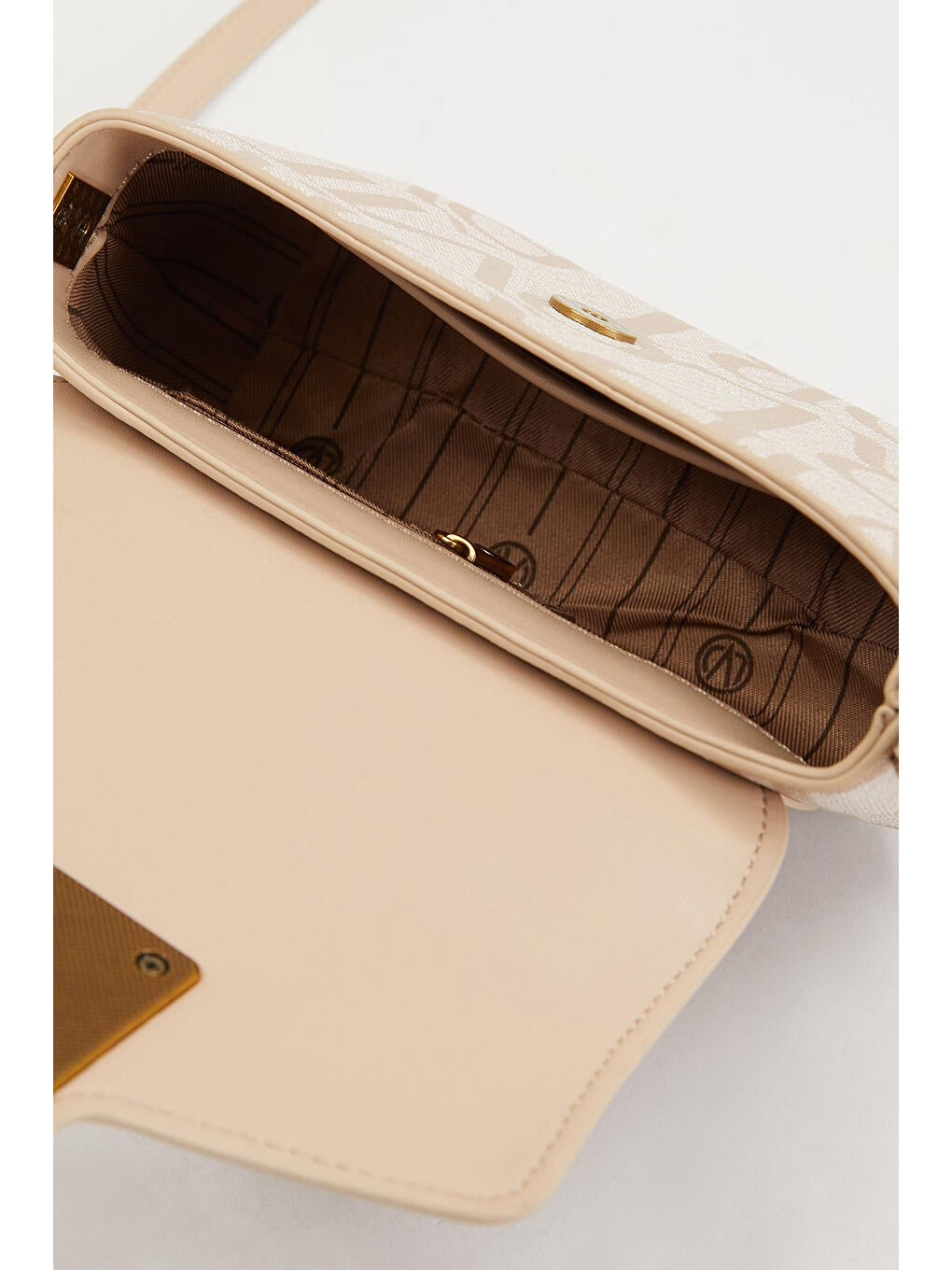 Levidor Premium Tek Askı Çıtçıt Detay Çanta 930283 Bej-4