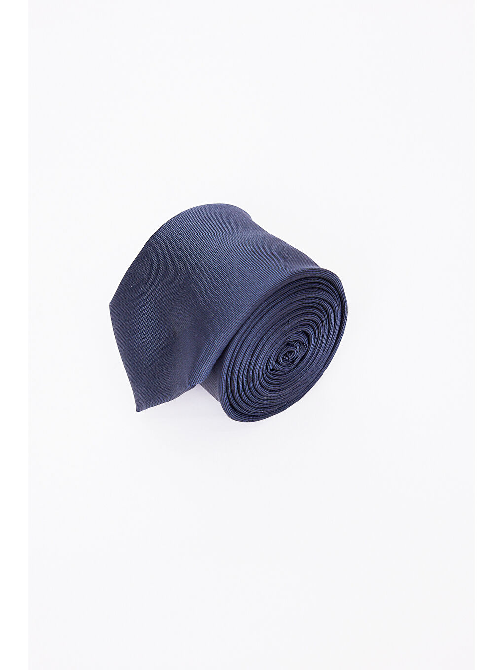 Erkek Lacivert Desenli İpek İnce Kravat