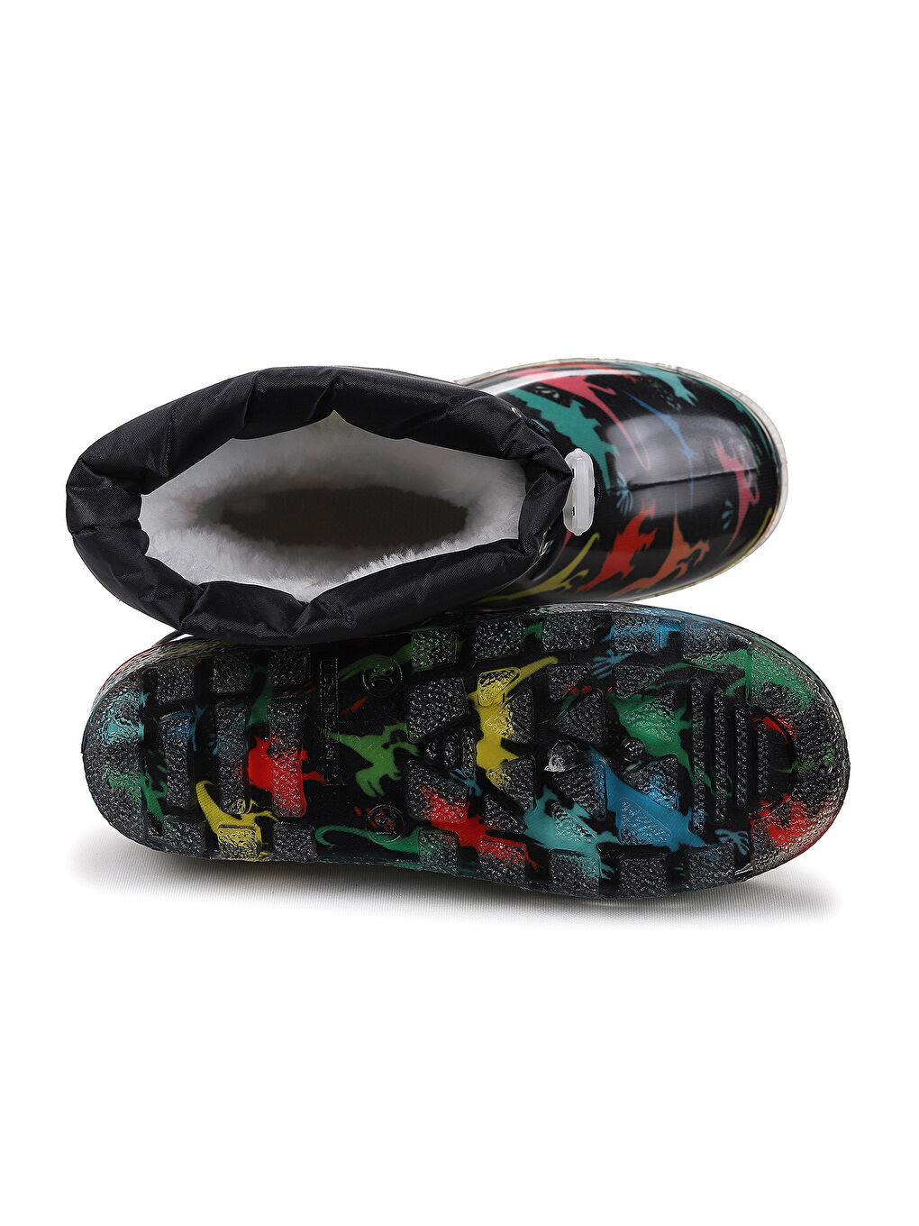 Siyah Savana Su Geçirmez Erkek Çocuk Yağmur Çizmesi-4