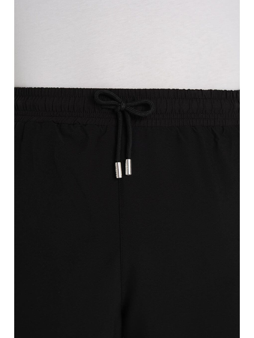 Desenli Siyah Uzun Erkek Havuz Ve Deniz Şortu 2412-4