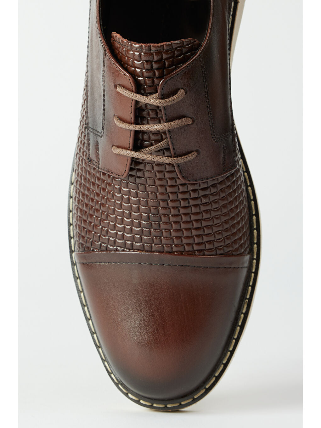 Erkek Kahverengi Klasik Deri Ayakkabı-2