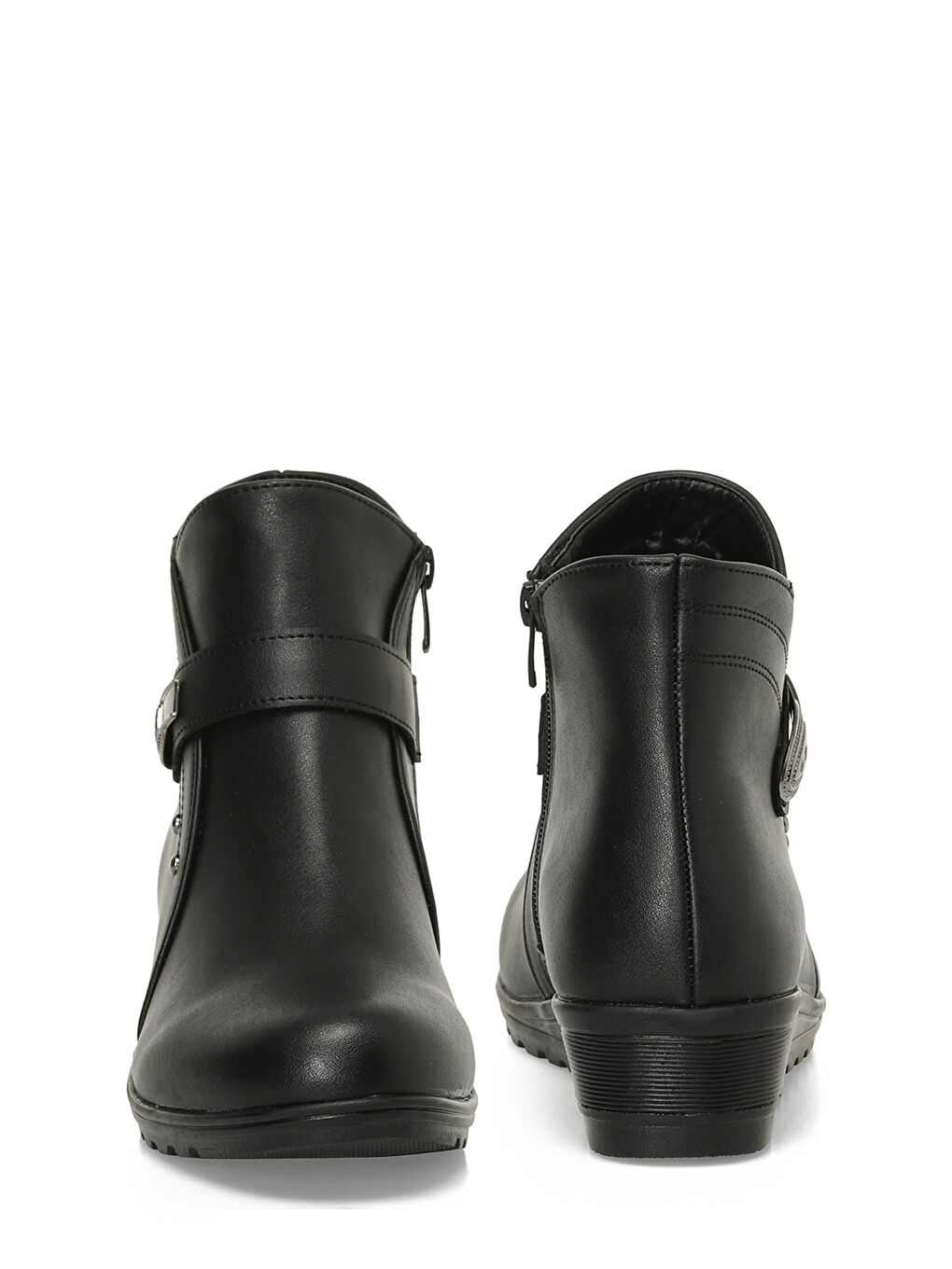 162294.Z4PR Siyah Kadın Dolgu Topuk Bot-4