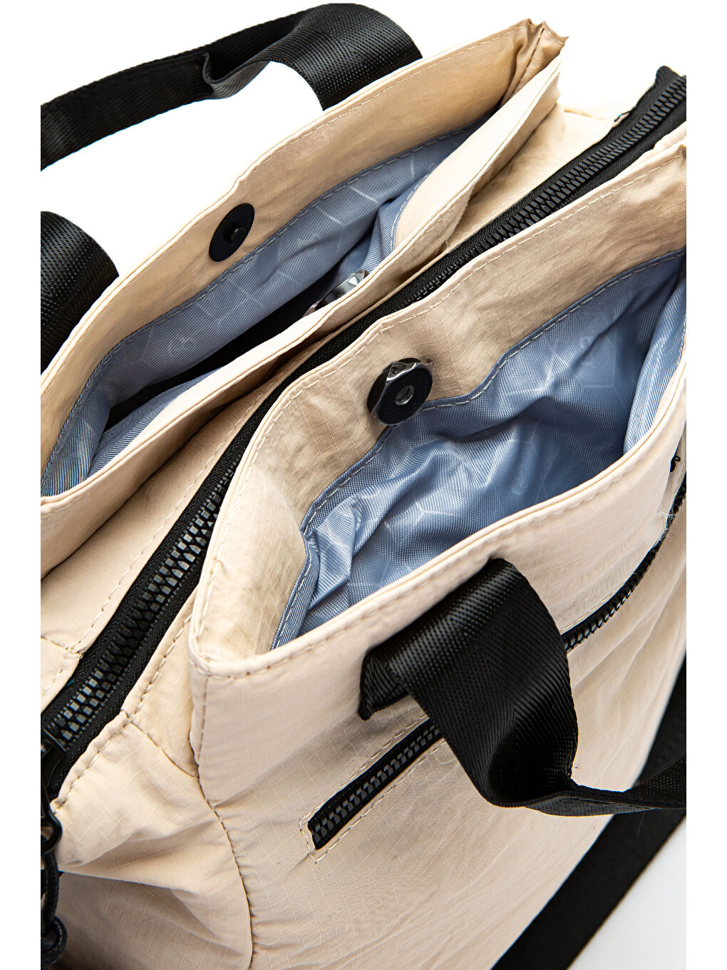 Ekru Klinkır Kumaş Kadın Çapraz Çanta Darrel Krem-7