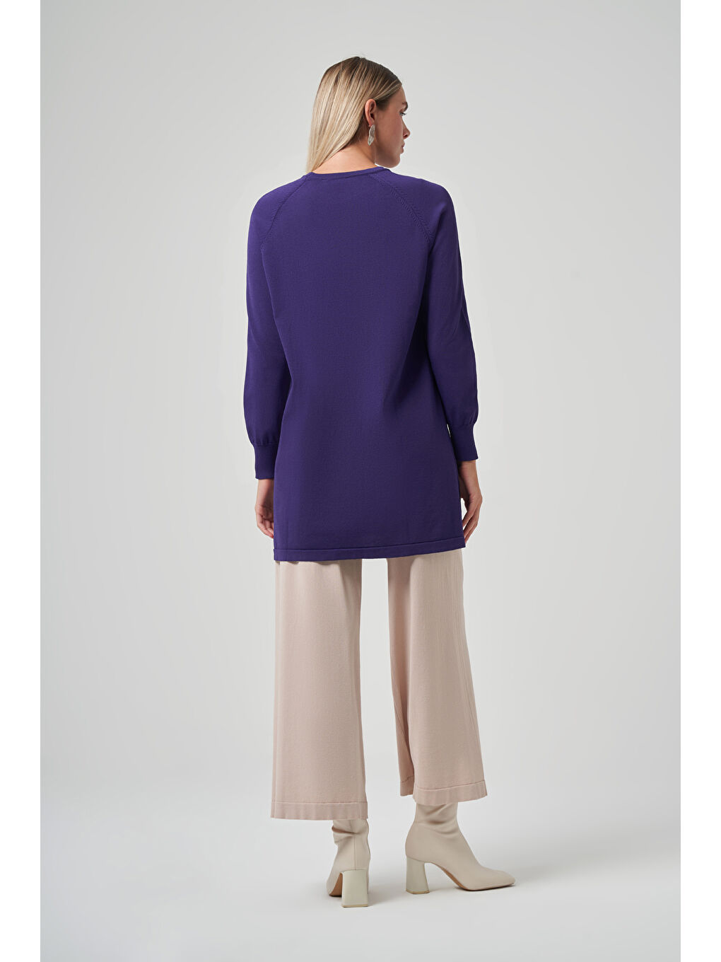 Basic Triko Tunik 907 Mor-2