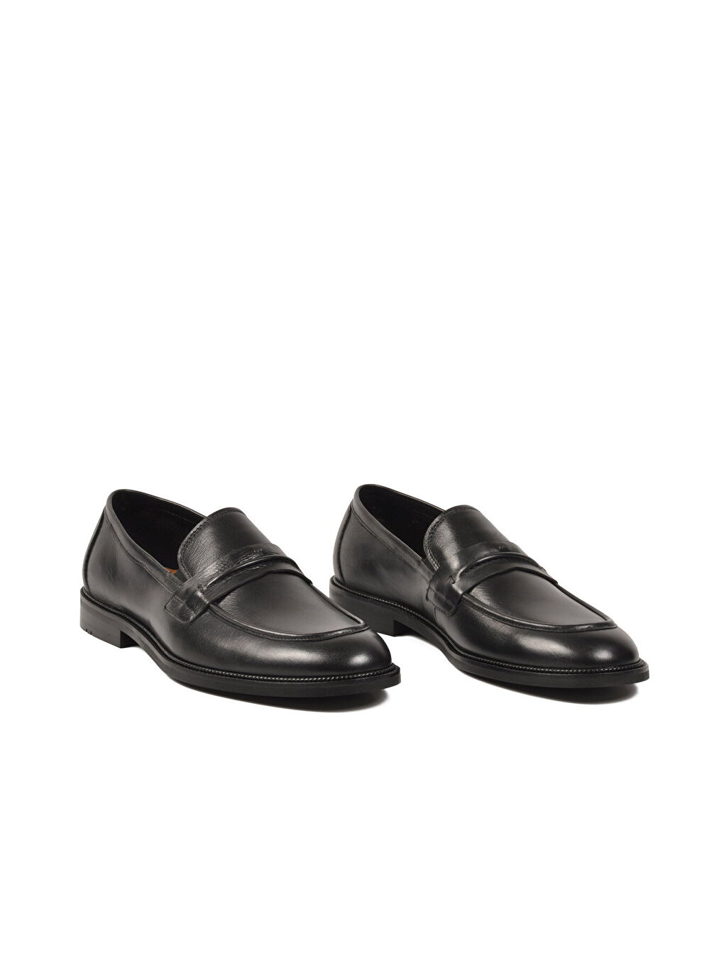 Siyah Hakiki Deri Erkek Loafer Ayakkabı 3611 M-2
