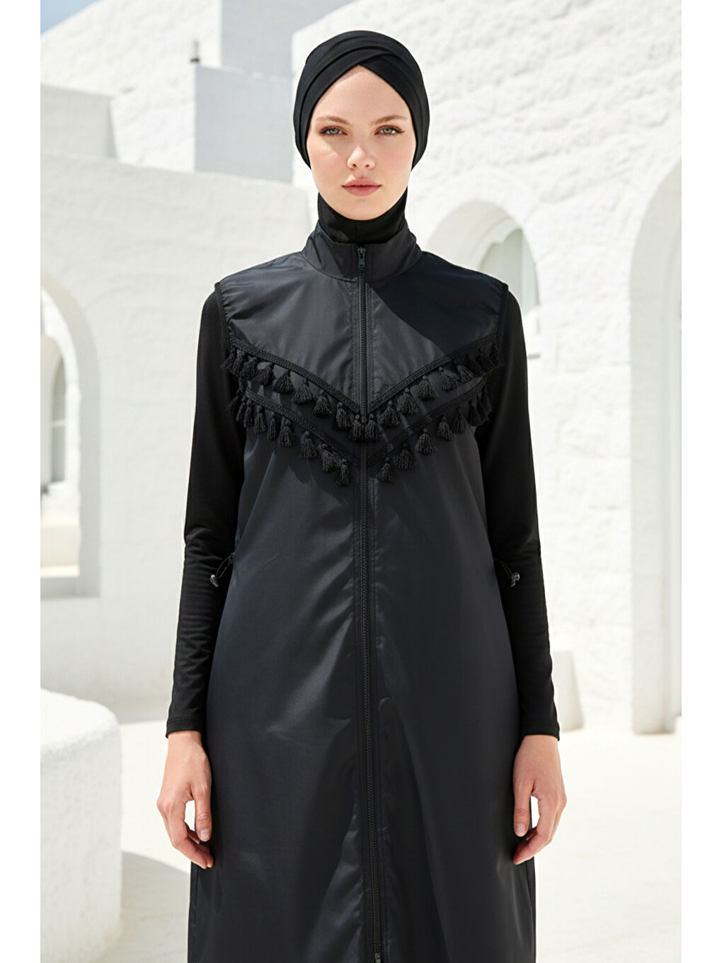 Tam Kapalı Tesettür Mayo Siyah 1998-1