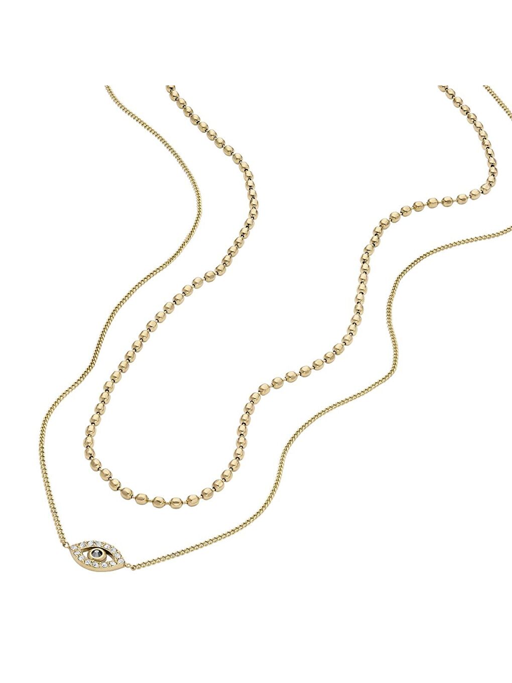 Sarı JF04792-710 Kadın Kolye-3