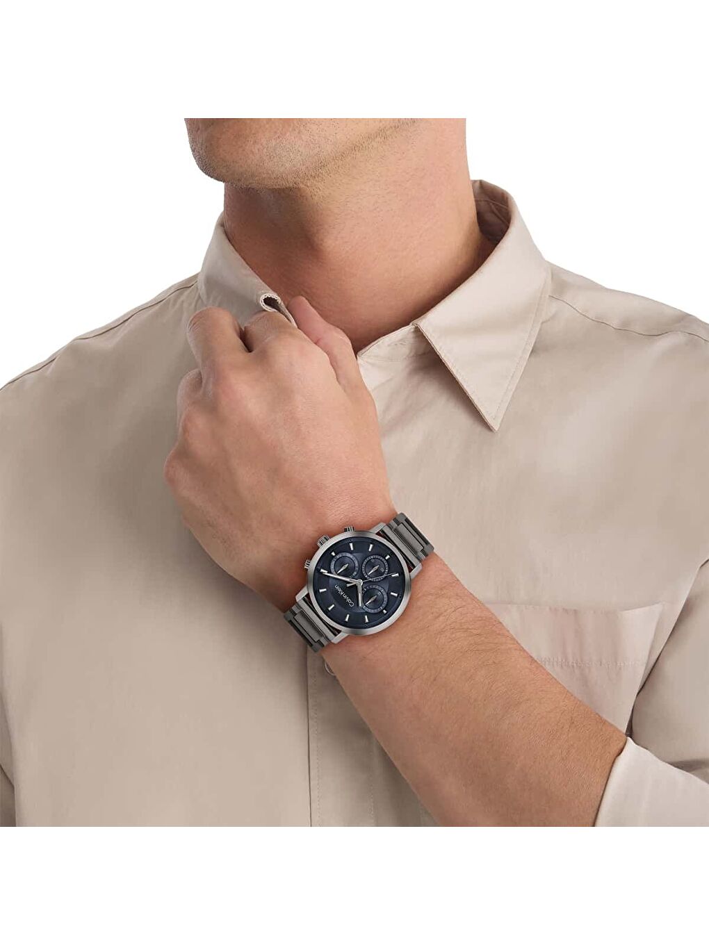 Gri CK25200495 Erkek Kol Saati-3