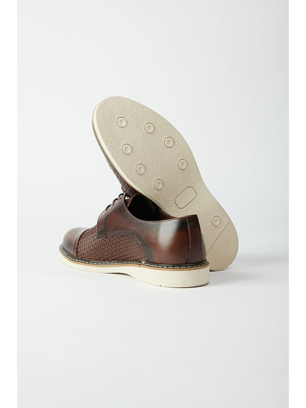 Erkek Kahverengi Klasik Deri Ayakkabı-3