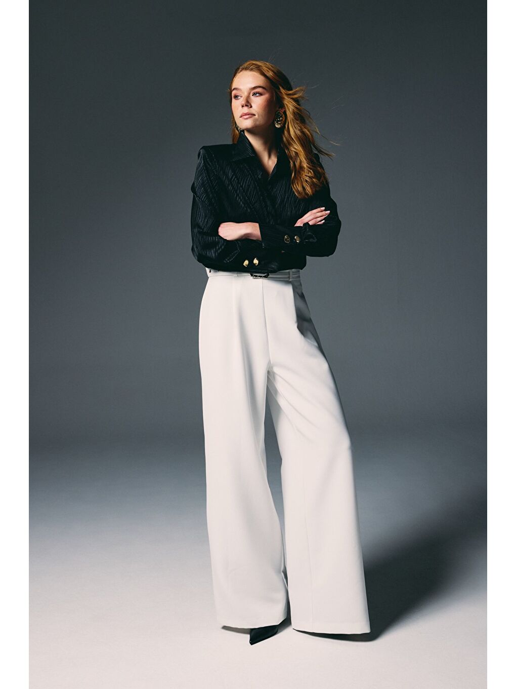 Zebra Desenli Gömlek - Siyah-2