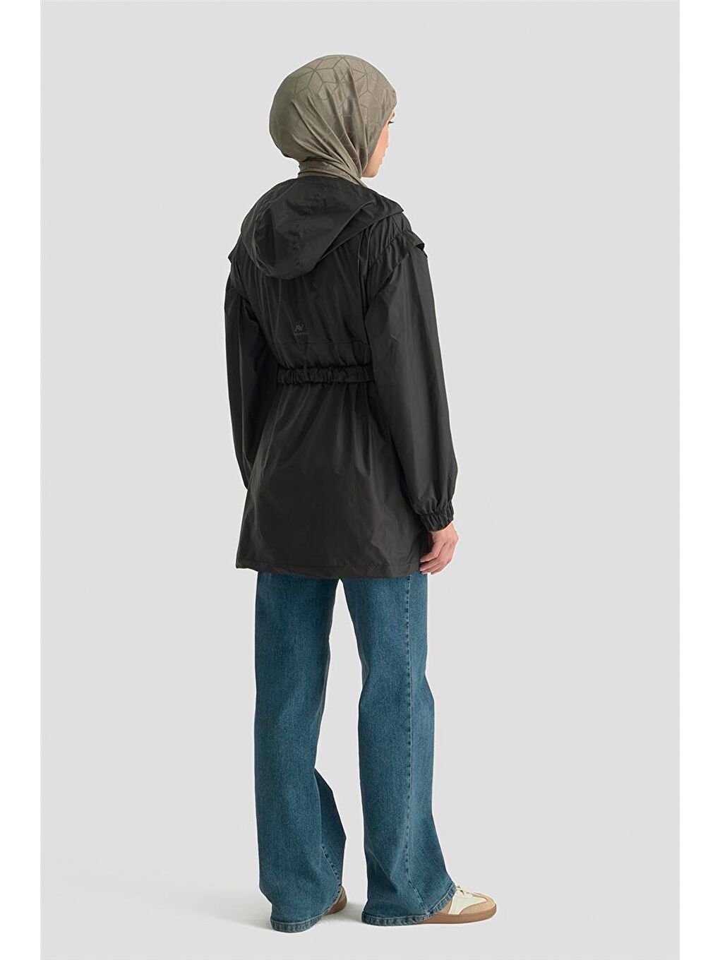Seyyar Kollu Ve Kapüşonlu Yağmurluk 25Y7816 Siyah-5