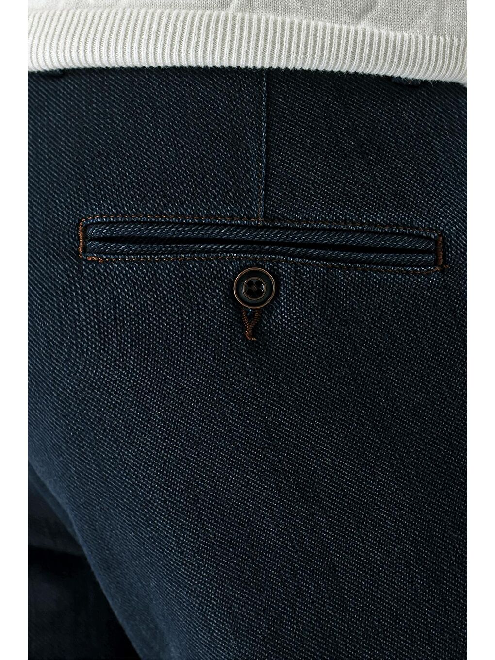 Lacivert Pamuklu Yandan Cepli Casual Comfort Fit Classic Erkek Pantolon 1003235124-1