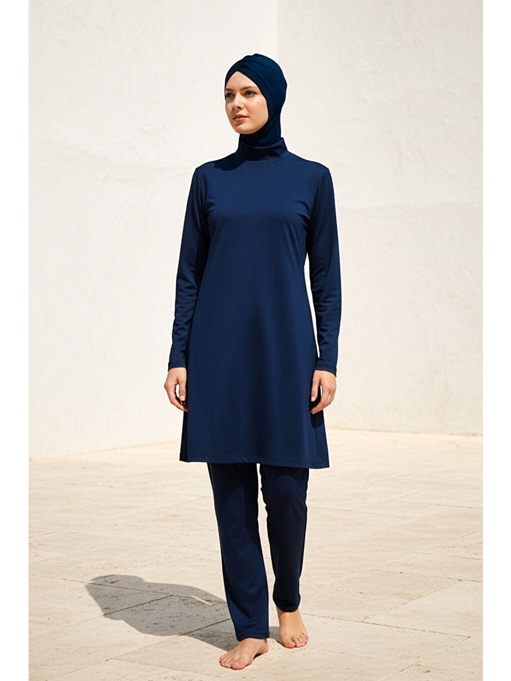 Tam Kapalı Tesettür Mayo Lacivert 1969-1