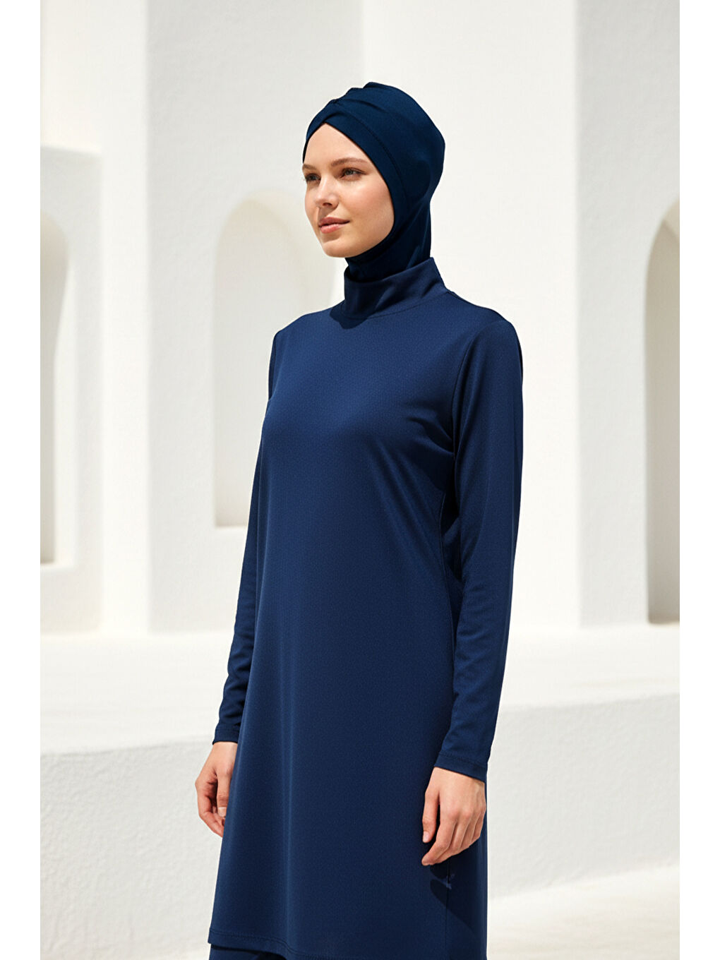 Tam Kapalı Tesettür Mayo Lacivert 1969-2