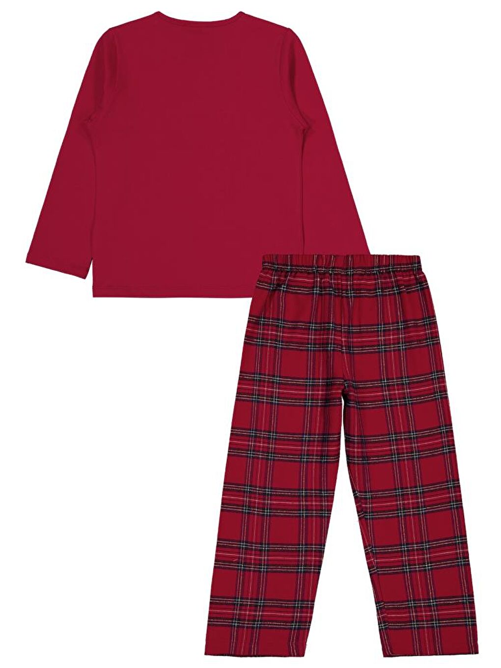 Bordo Girls Little Sleeper Nakışlı 6-9 Yaş Pijama Takımı-1