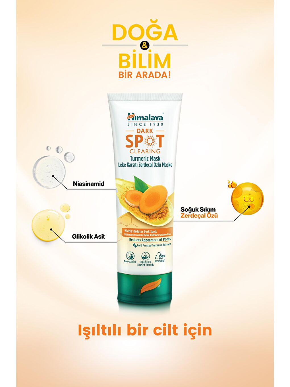 Himalaya Since 1930 Dark Spot Clearing Leke Karşıtı Zerdeçal Özlü Maske 75 ml - 3