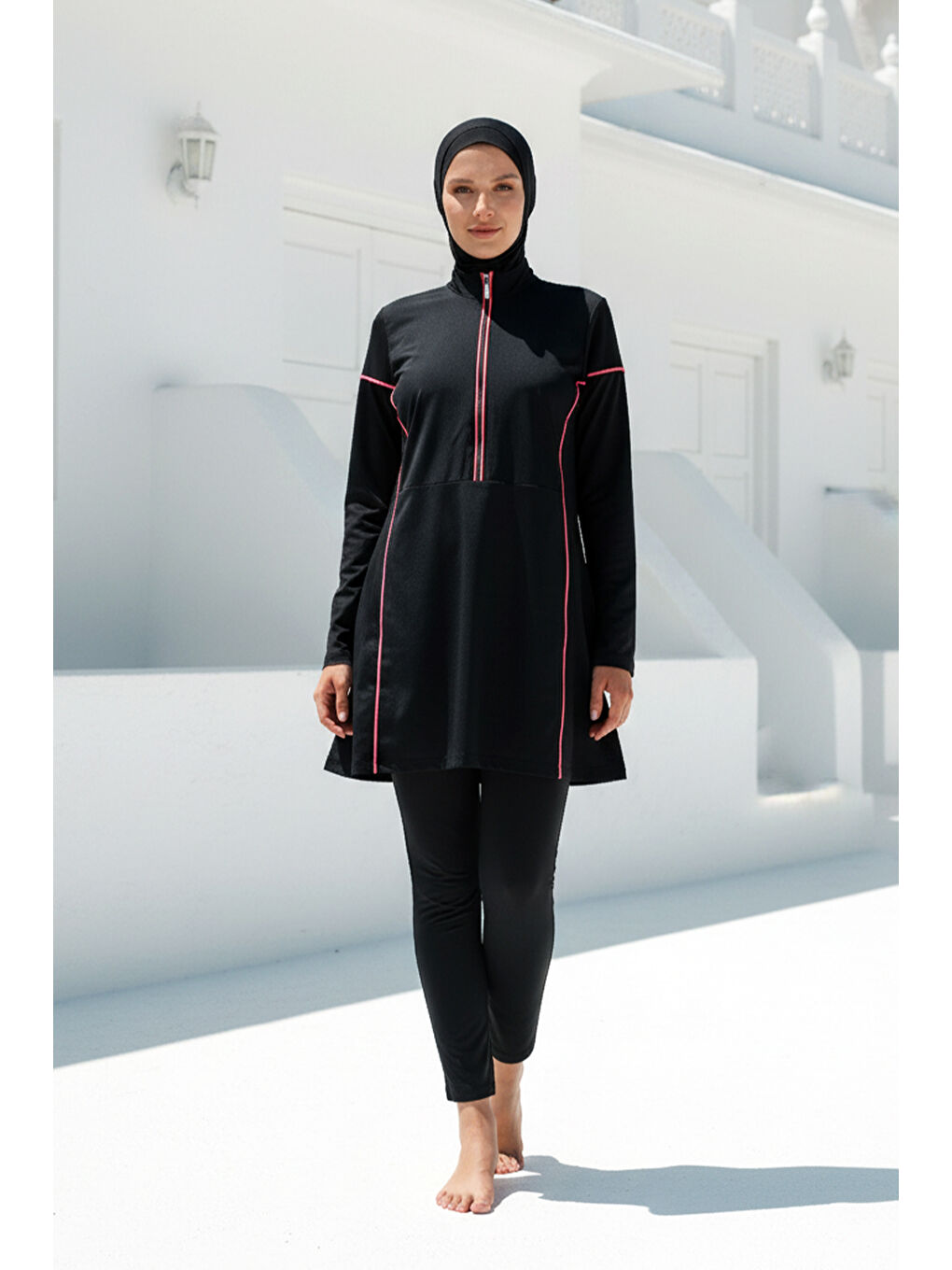 Tam Kapalı Tesettür Mayo Siyah M2271
