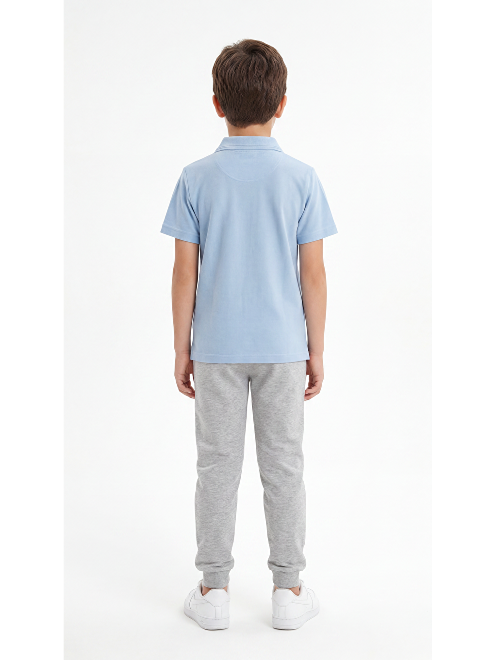 Mavi Erkek Çocuk Okul Kısa Kol Polo Yaka Lakost-3