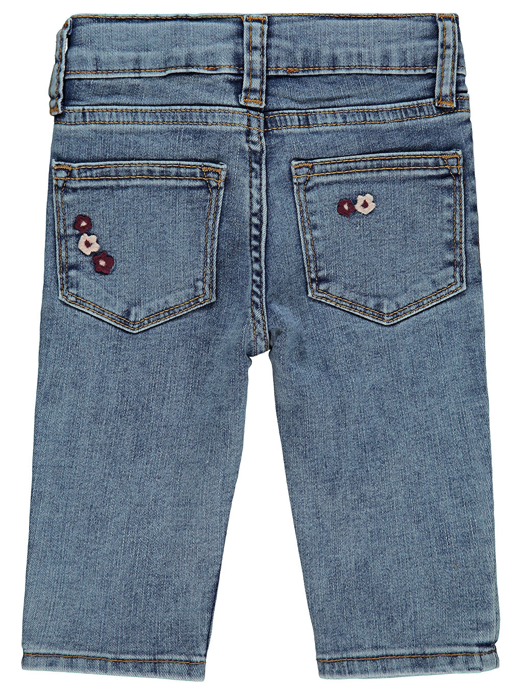 Baby Kız Bebek Pantolon 6-18 Ay Orta Mavi-1