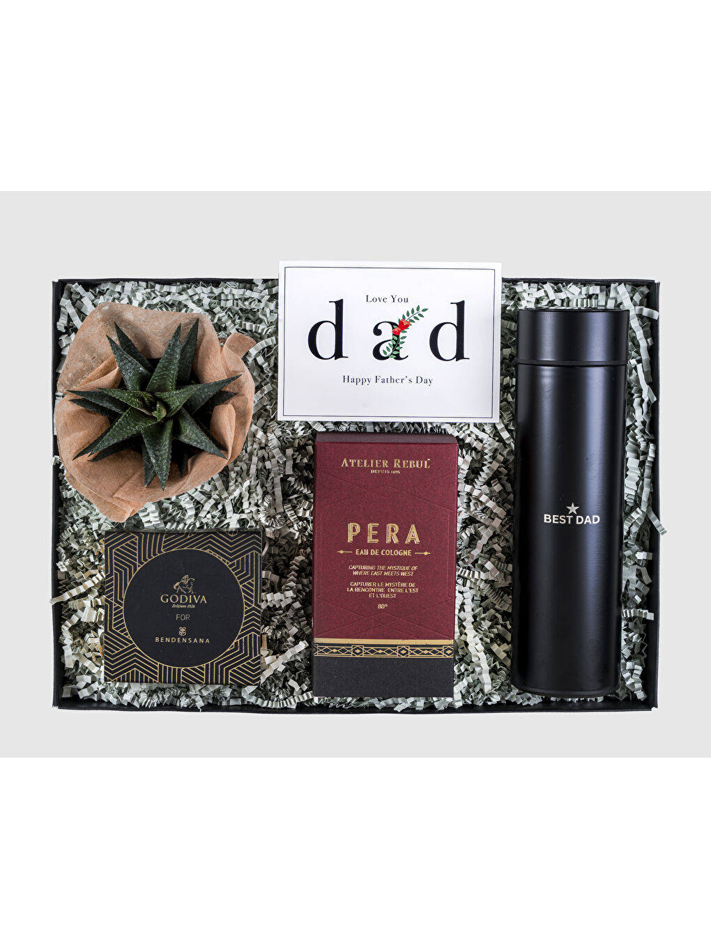 Siyah Pera Şıklığı Babalar Günü Hediye Kutusu