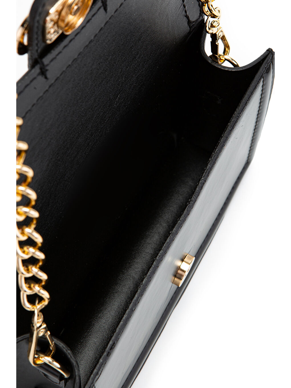 Uzun Askılı Suni Deri Kadın Çapraz Çanta Darla Siyah-4