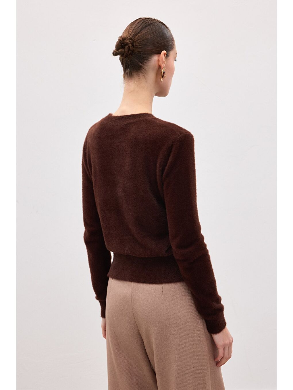 Kahverengi Sakallı Triko - Kahve-7