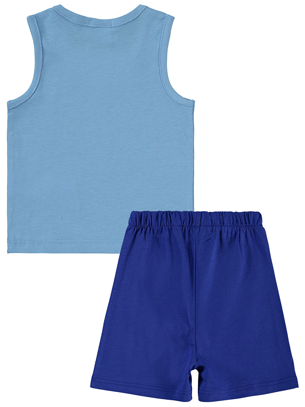 Baby Erkek Bebek Şortlu Takım 6-18 Ay Bebe Mavi-1