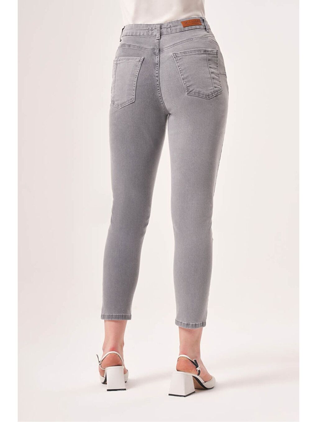 İndigo Gri Denim Pantolon-3