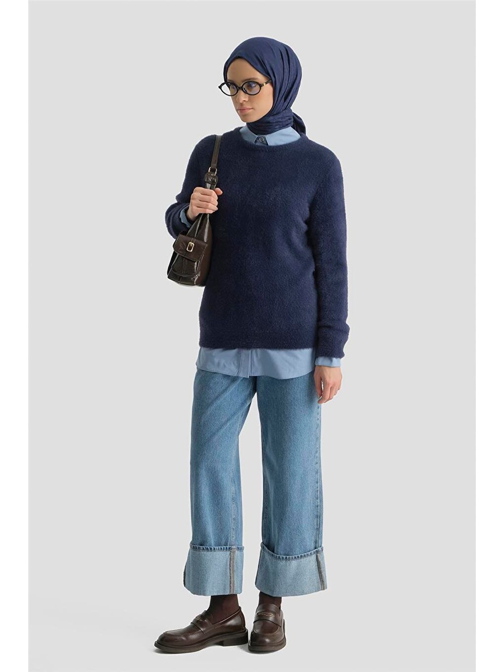 Dokulu Basic Kazak 25Kd6025 Lacivert-1