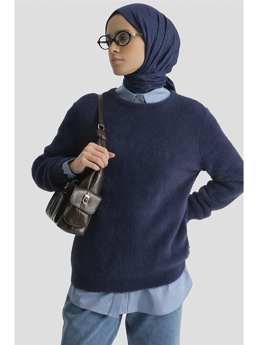 Dokulu Basic Kazak 25Kd6025 Lacivert-2