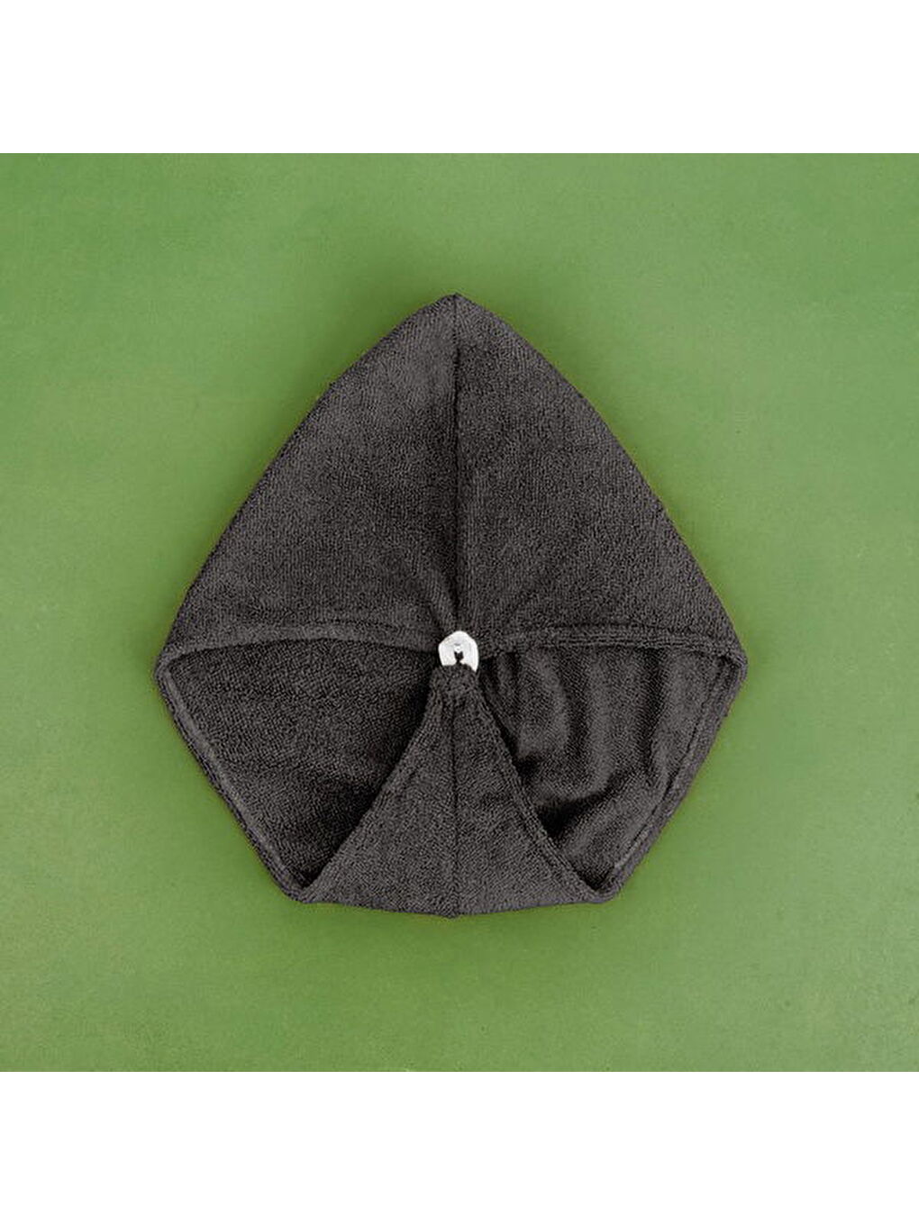 Mikrofiber Saç Havlusu - Antrasit - 57x27 cm-3