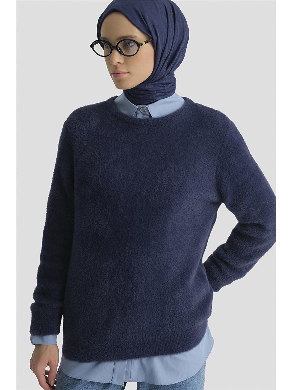 Dokulu Basic Kazak 25Kd6025 Lacivert-3