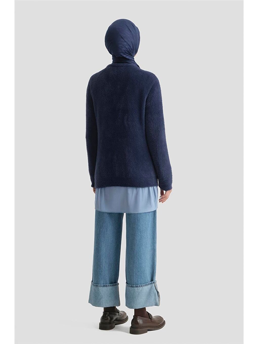 Dokulu Basic Kazak 25Kd6025 Lacivert-4