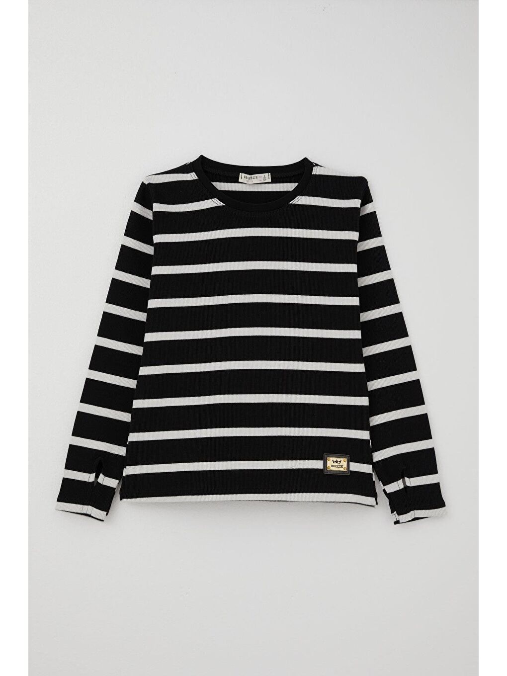 Kız Çocuk Pantolonlu Takım Parmak Geçmeli Arma Detaylı Siyah (8-14 Yaş)-1