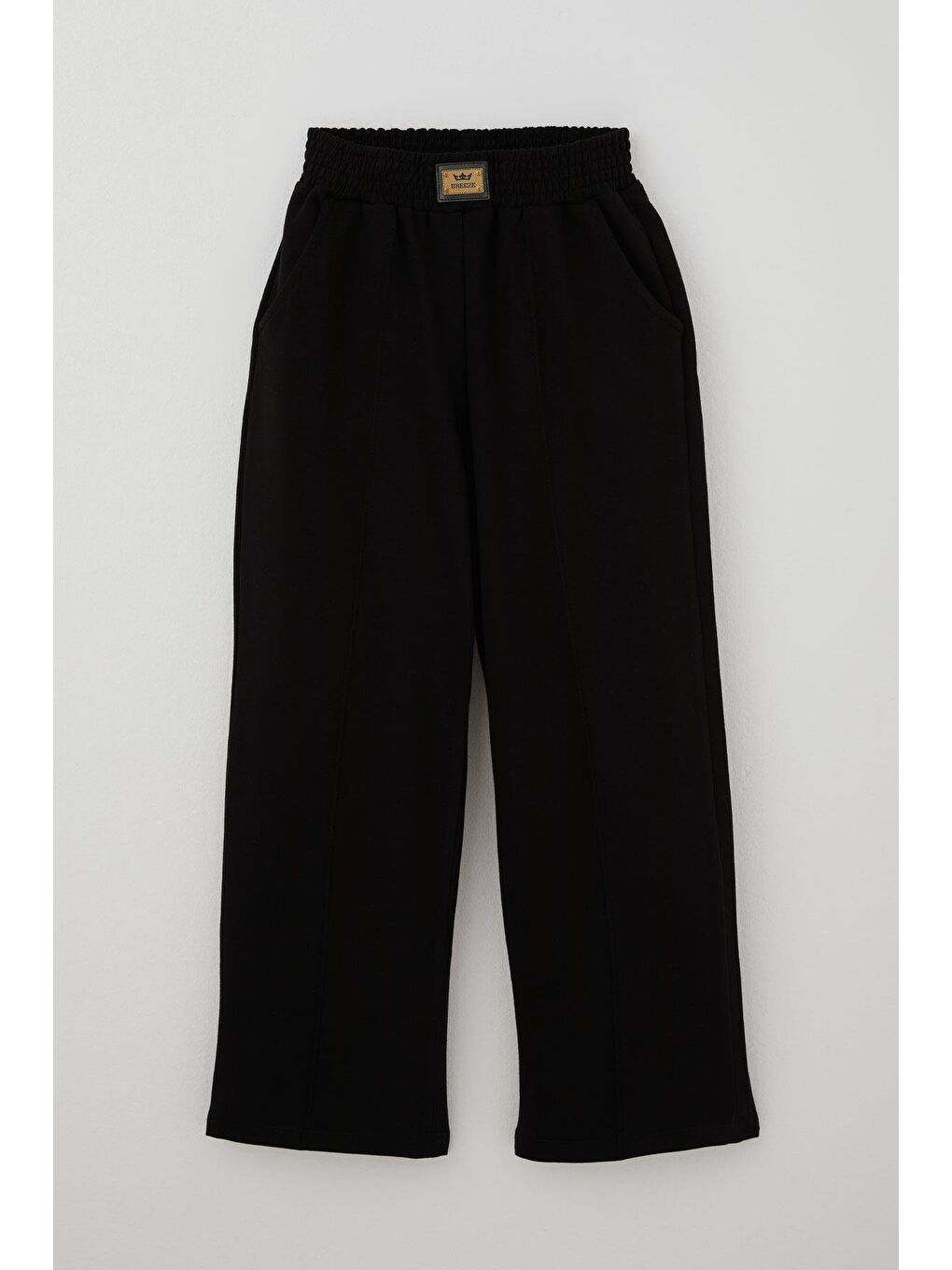 Kız Çocuk Pantolonlu Takım Parmak Geçmeli Arma Detaylı Siyah (8-14 Yaş)-2