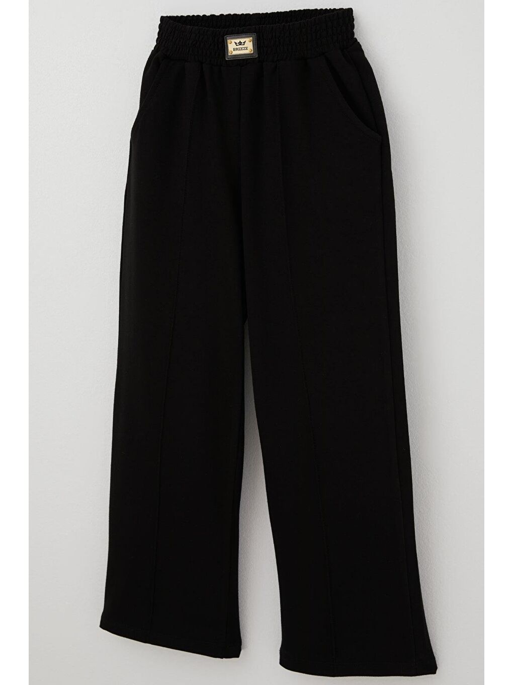 Kız Çocuk Pantolonlu Takım Parmak Geçmeli Arma Detaylı Siyah (8-14 Yaş)-6