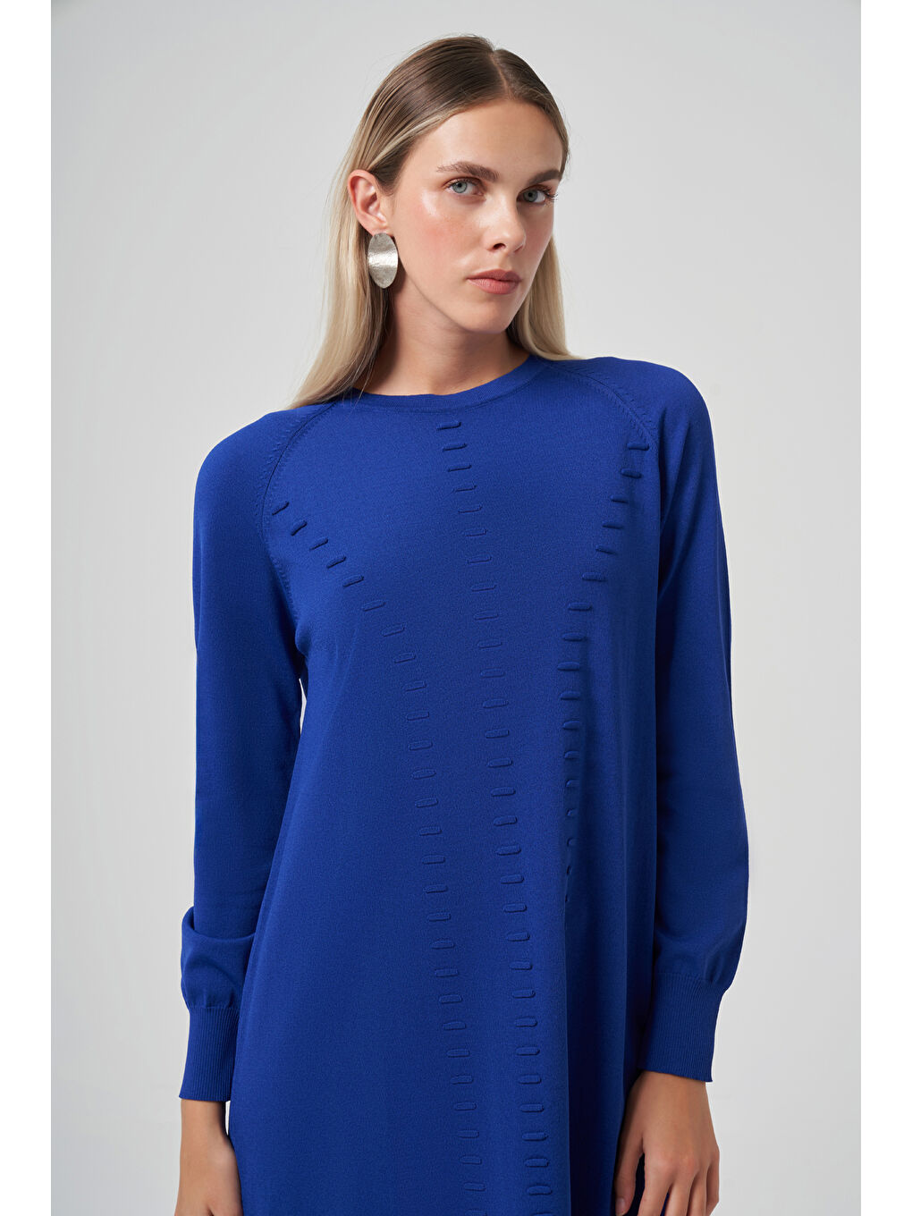 Mavi Basic Triko Tunik 907 Saks-1