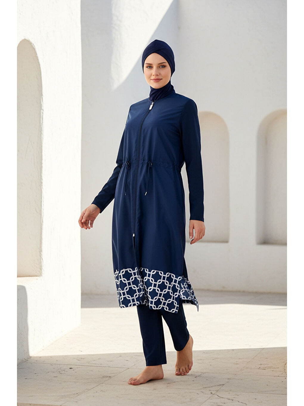 Tam Kapalı Tesettür Mayo Lacivert 1997-1
