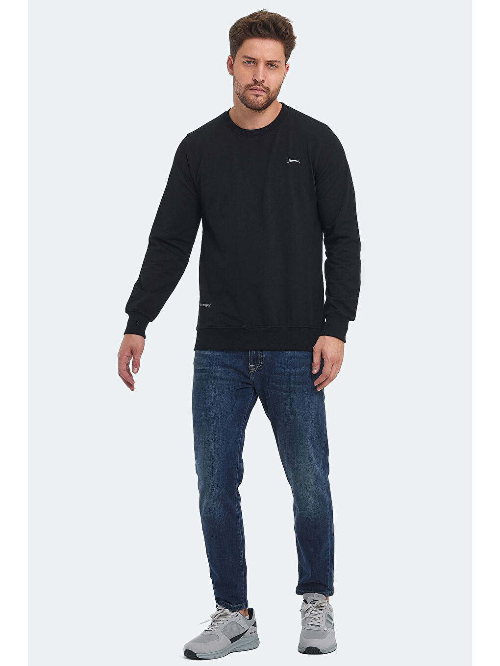 ORVAR IN Erkek Sweatshirt Siyah-6