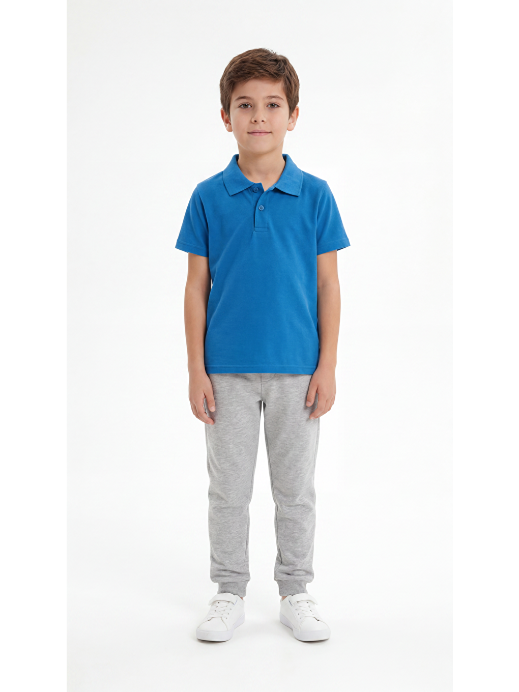 Mavi Erkek Çocuk Okul Kısa Kol Polo Yaka Lakost