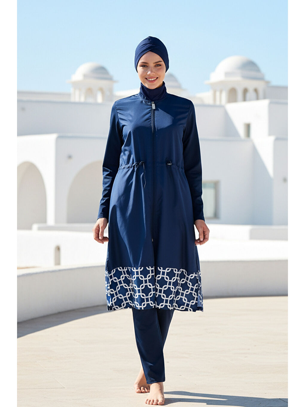 Tam Kapalı Tesettür Mayo Lacivert 1997-2