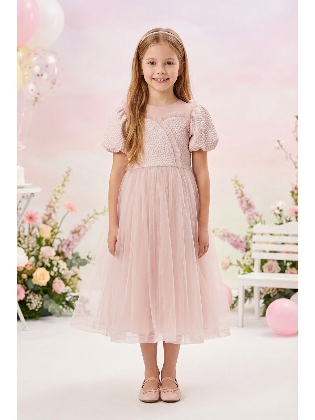 Pembe Kız Çocuk Abiye