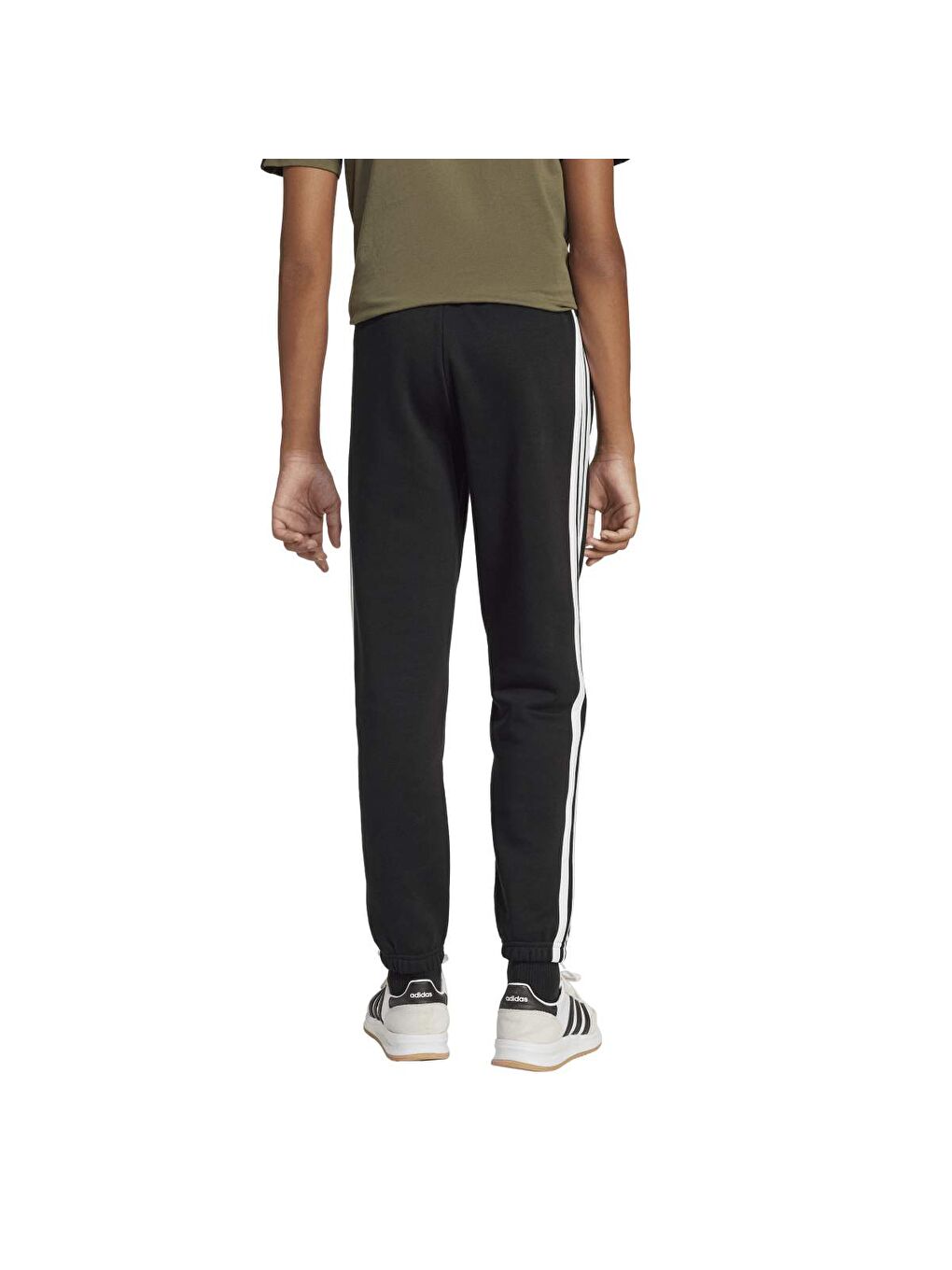 3 Stripes Fleece 280 Çocuk Siyah Eşofman Altı-1